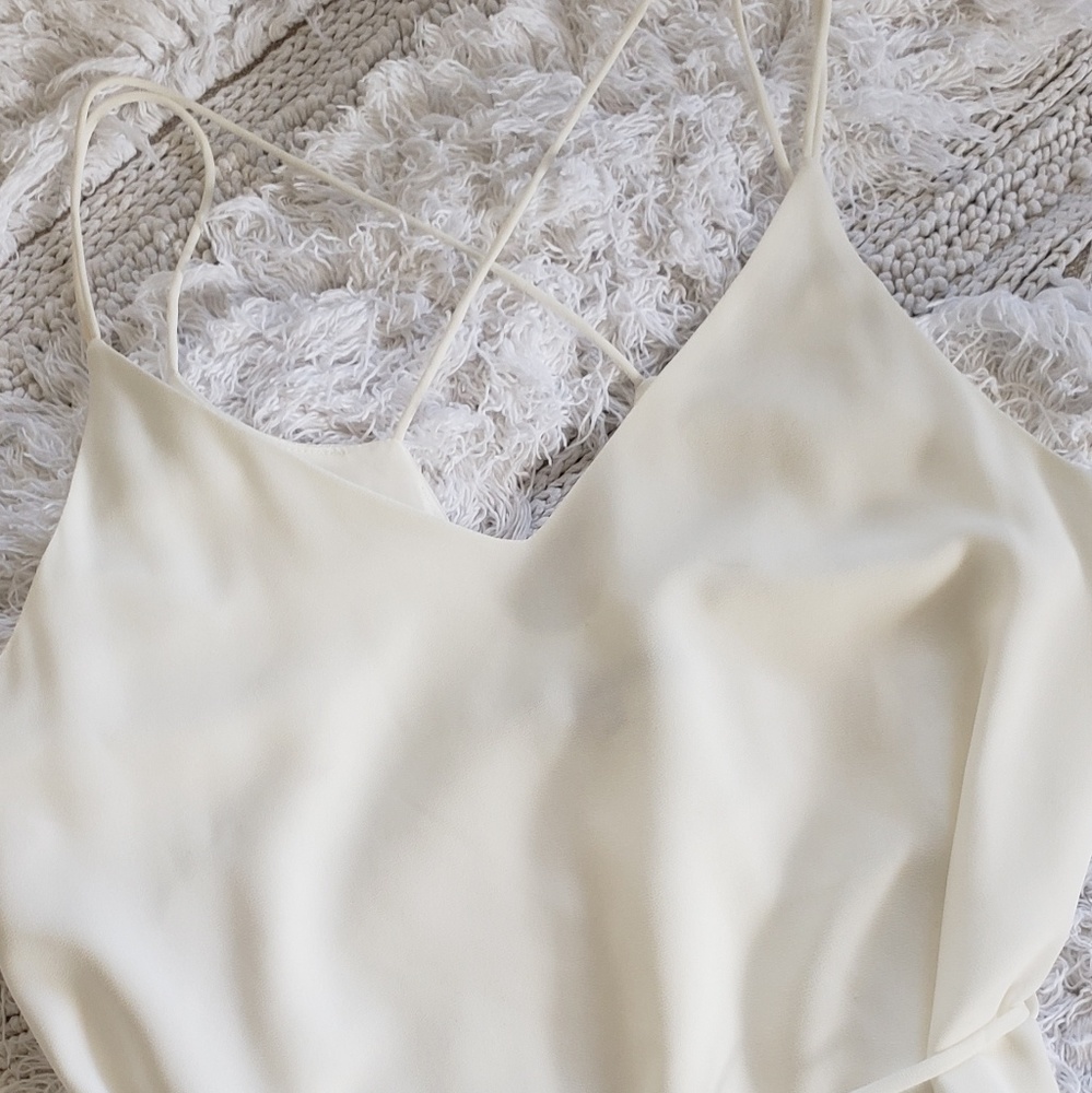 3/$50 Naked Zebra White Dress
